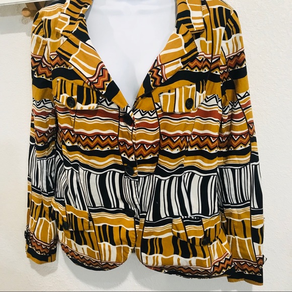 Lafayette 148 Multicolored Blazer Jacket Sz 12 - Picture 6 of 10